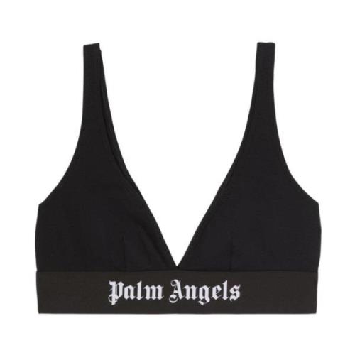 Zwart Logo Jacquard Driehoek Ondergoed Palm Angels , Black , Dames