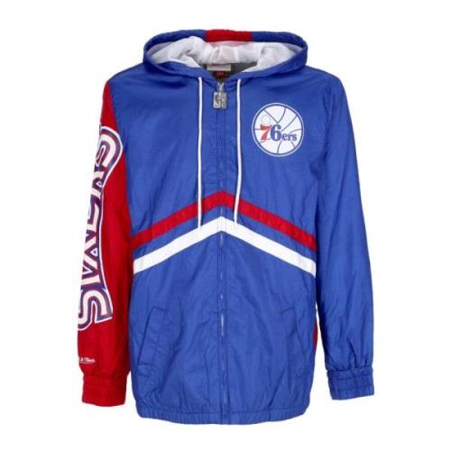 Philadelphia 76ers Windbreaker Mitchell & Ness , Blue , Heren