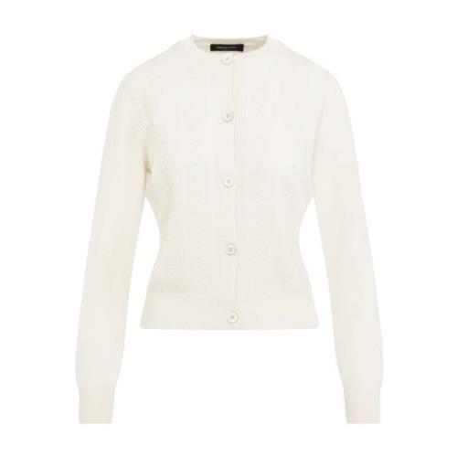 Luxe Witte Sweater Aw24 Fabiana Filippi , Beige , Dames