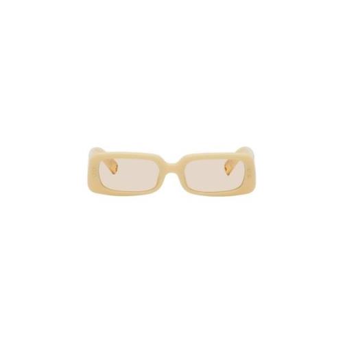 Blauwe Zonnebril Les Lunettes Azzuro Jacquemus , Yellow , Dames