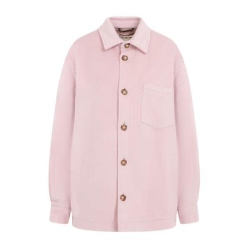 Roze & Paarse Wollen Jas Marni , Pink , Dames