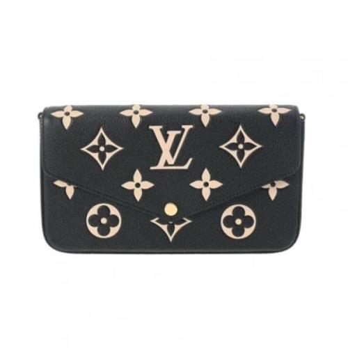 Pre-owned Leather louis-vuitton-bags Louis Vuitton Vintage , Black , D...