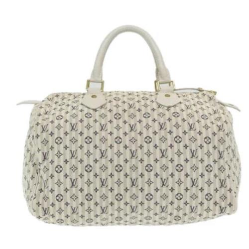 Pre-owned Canvas louis-vuitton-bags Louis Vuitton Vintage , White , Da...