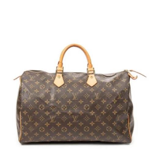 Pre-owned Coated canvas handbags Louis Vuitton Vintage , Brown , Dames