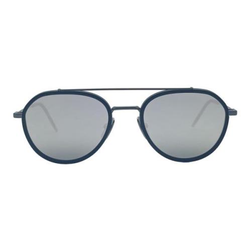 Mat Zwart Aviator Zonnebril Thom Browne , Black , Heren