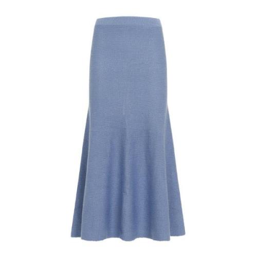 Blauwe Cashmere Rok Aw24 Gabriela Hearst , Blue , Dames