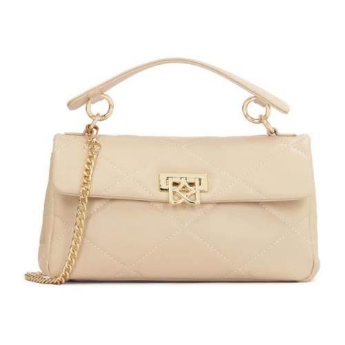 Gewatteerde handtas met afneembaar handvat Kazar , Beige , Dames