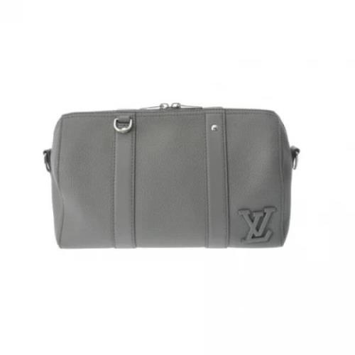 Pre-owned Leather louis-vuitton-bags Louis Vuitton Vintage , Gray , Da...