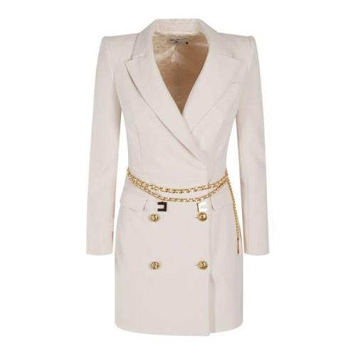 Elegante Jurk voor Speciale Gelegenheden Elisabetta Franchi , Beige , ...