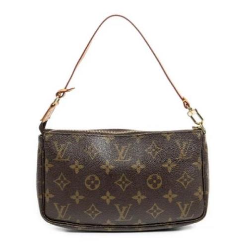 Pre-owned Canvas handbags Louis Vuitton Vintage , Brown , Dames