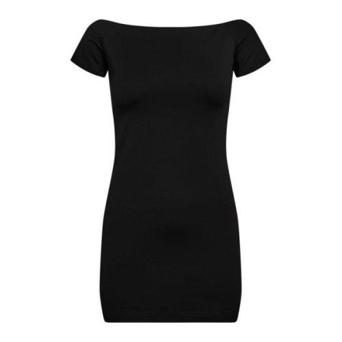 Off-Shoulder Jurk voor herfstdagen Designers Remix , Black , Dames