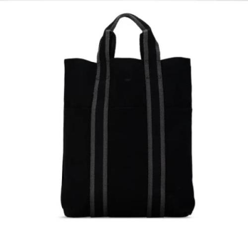 Pre-owned Canvas totes Hermès Vintage , Black , Dames