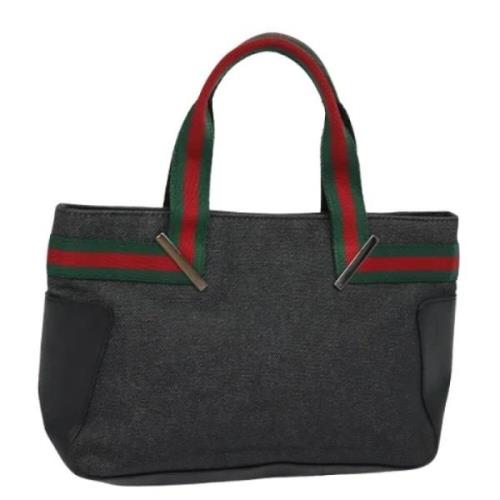 Pre-owned Canvas handbags Gucci Vintage , Black , Dames