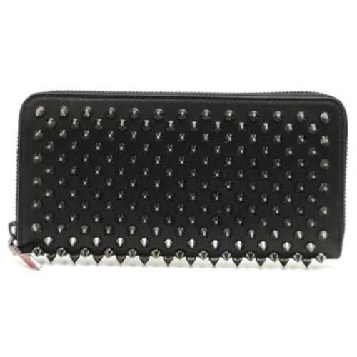 Pre-owned Leather wallets Christian Louboutin Pre-owned , Black , Dame...