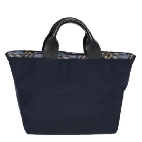 Pre-owned Fabric totes Burberry Vintage , Blue , Dames