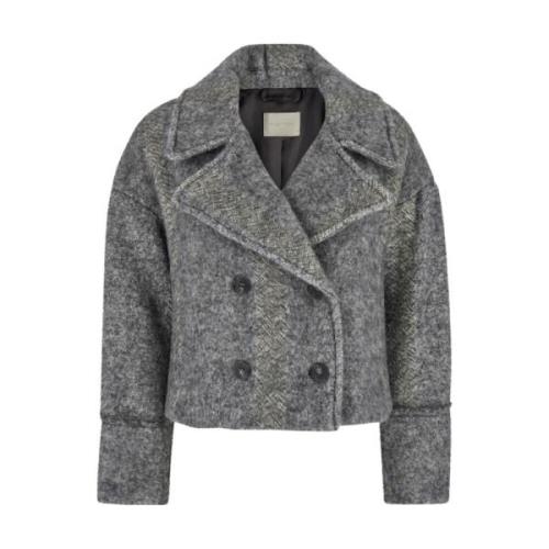 Grijze Kenpi Coat Jassen Momoni , Gray , Dames