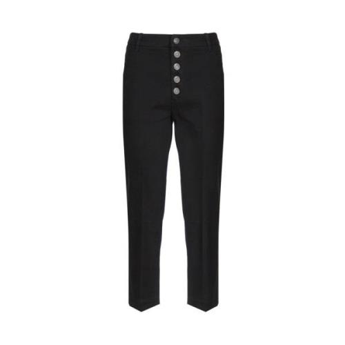 Nima Losse Chino Broek Dondup , Black , Dames