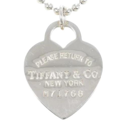 Pre-owned Silver necklaces Tiffany & Co. Pre-owned , Gray , Dames