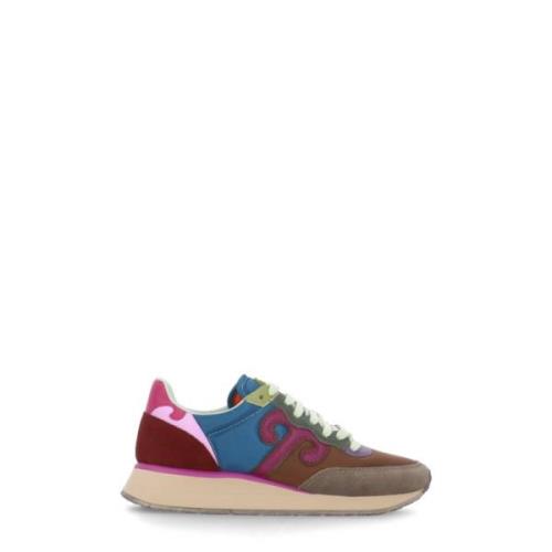 Multicolor Stof Leren Sneakers Ronde Neus Wushu Ruyi , Multicolor , Da...