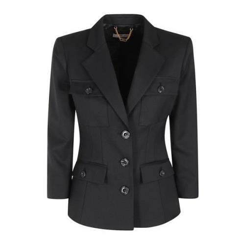 Stijlvolle Jas voor Vrouwen Elisabetta Franchi , Black , Dames