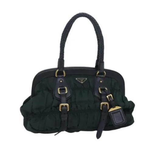 Pre-owned Nylon handbags Prada Vintage , Green , Dames