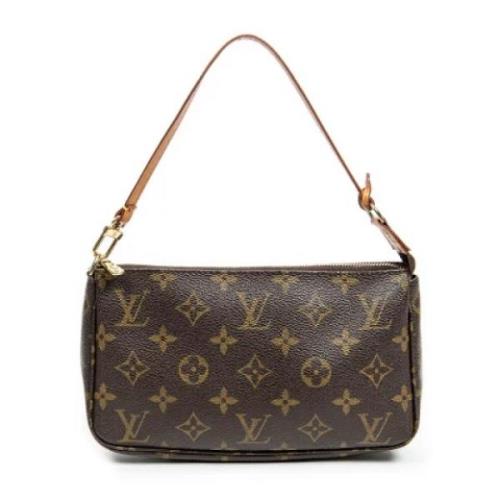 Pre-owned Canvas handbags Louis Vuitton Vintage , Brown , Dames