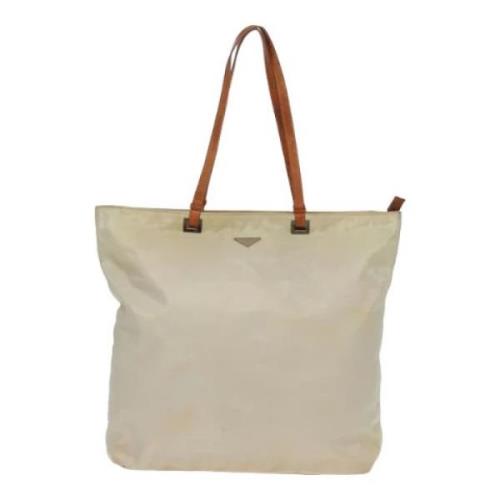 Pre-owned Fabric totes Prada Vintage , White , Dames