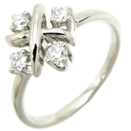 Pre-owned Platinum rings Tiffany & Co. Pre-owned , Gray , Dames