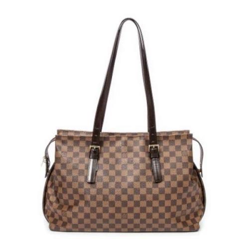 Pre-owned Canvas louis-vuitton-bags Louis Vuitton Vintage , Brown , Da...