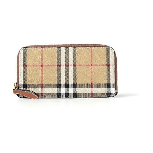 Stijlvolle Portemonnee voor Mannen en Vrouwen Burberry , Beige , Dames