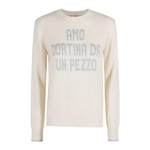 Stijlvolle Crewneck Sweater MC2 Saint Barth , White , Dames