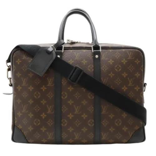 Pre-owned Canvas travel-bags Louis Vuitton Vintage , Brown , Dames