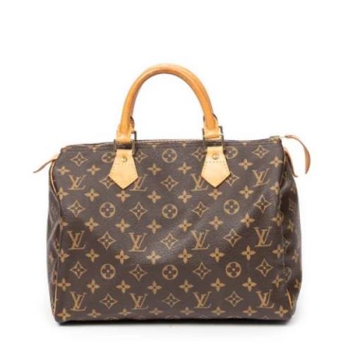 Pre-owned Coated canvas handbags Louis Vuitton Vintage , Brown , Dames