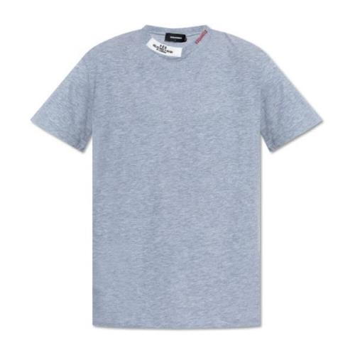 T-shirt met logo Dsquared2 , Gray , Heren