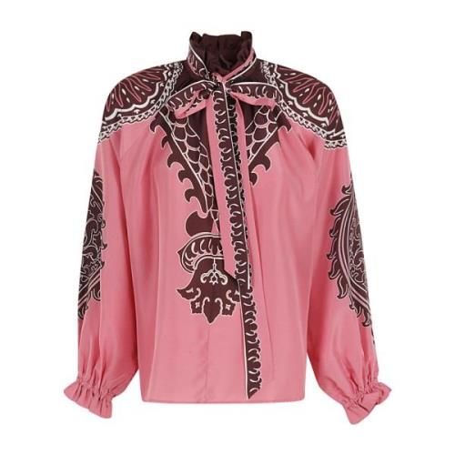 Bloemenprint Blouse La DoubleJ , Pink , Dames