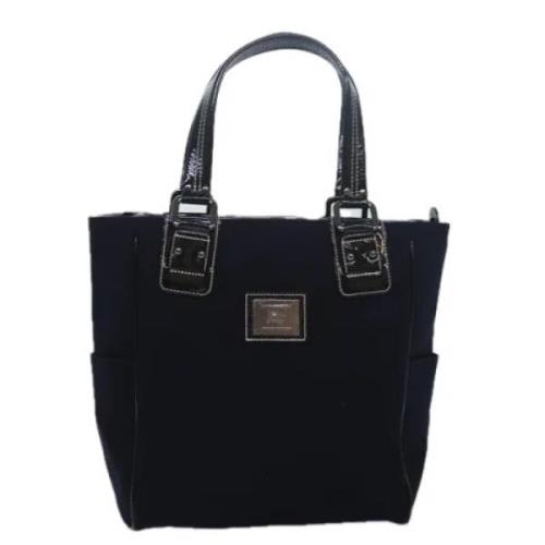 Pre-owned Canvas totes Burberry Vintage , Black , Dames