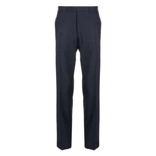 Stretch wollen broek met zakken Canali , Blue , Heren