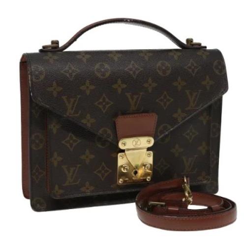 Pre-owned Canvas louis-vuitton-bags Louis Vuitton Vintage , Brown , Da...