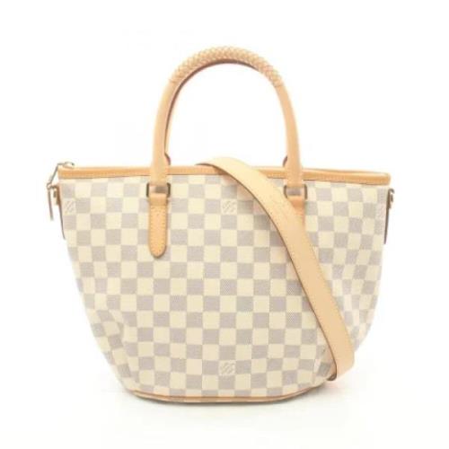 Pre-owned Leather louis-vuitton-bags Louis Vuitton Vintage , White , D...