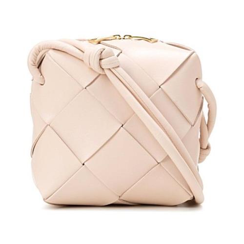 Stijlvolle Leren Tas Bottega Veneta , Pink , Dames