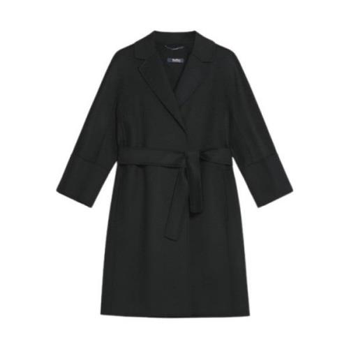 Dubbelzijdige wollen jas Max Mara , Black , Dames