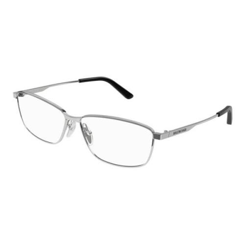 Stijlvolle brillenframes in rutheniumkleur Balenciaga , Gray , Unisex