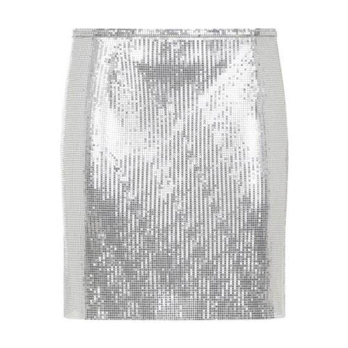 Metalen Rok Aw24 Paco Rabanne , Gray , Dames