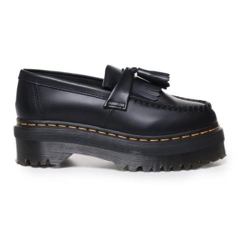 Platte Schoenen - Klassieke Stijl Dr. Martens , Black , Dames