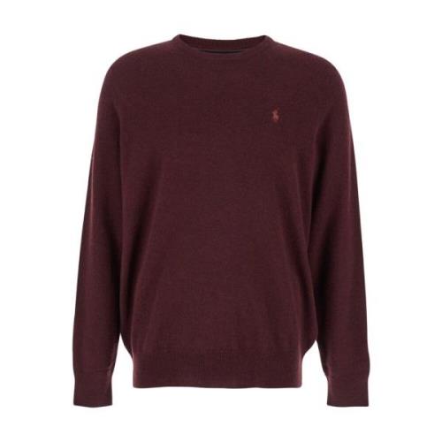 Merino Sweater Bordeaux Polo Ralph Lauren , Red , Heren