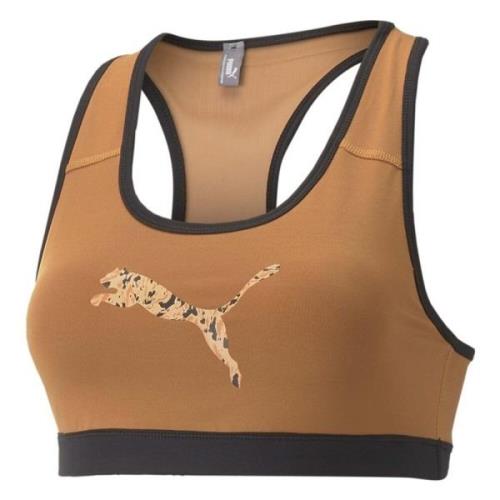 Mid Impact 4Keeps Graphic Bra Puma , Beige , Dames