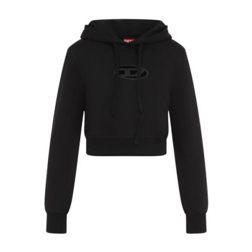 Zwarte Sweatshirt Stijlvol Comfortabel Vrouwen Diesel , Black , Dames