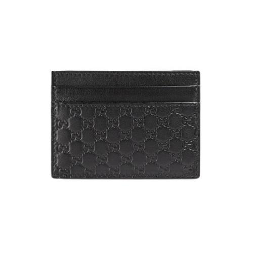 Microguccissima Kaarthouder Gucci , Black , Heren