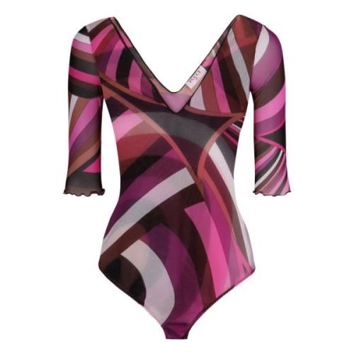 Iride Print Bodysuit Emilio Pucci , Multicolor , Dames