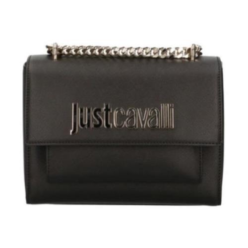 Metalen Lettering Dames Tas Range Just Cavalli , Black , Dames